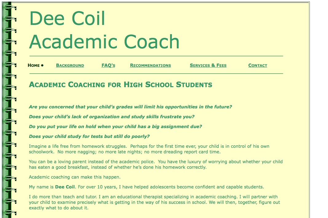 DeeCoilAcademicCoach.com